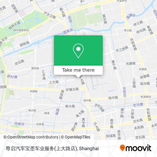 尊启汽车宝垄车业服务(上大路店) map