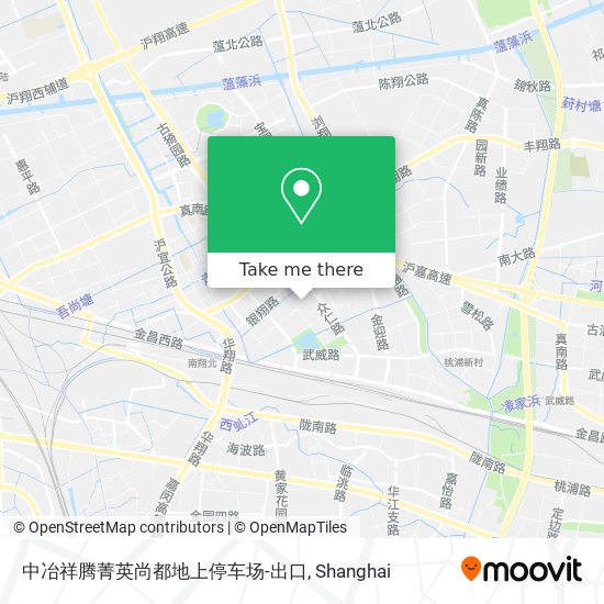 中冶祥腾菁英尚都地上停车场-出口 map