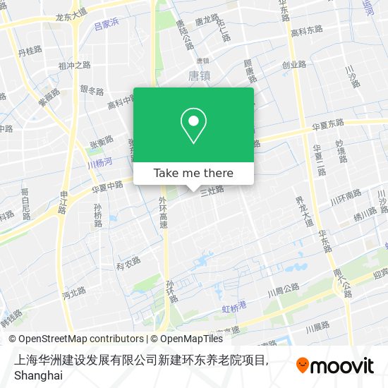 上海华洲建设发展有限公司新建环东养老院项目 map