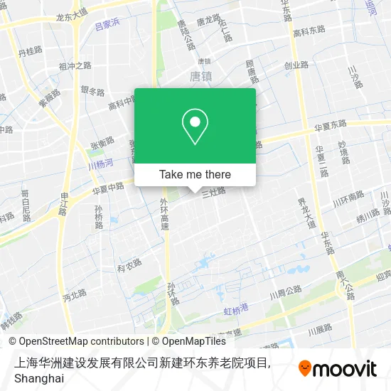 上海华洲建设发展有限公司新建环东养老院项目 map