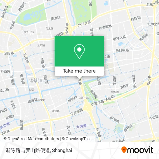 新陈路与罗山路便道 map