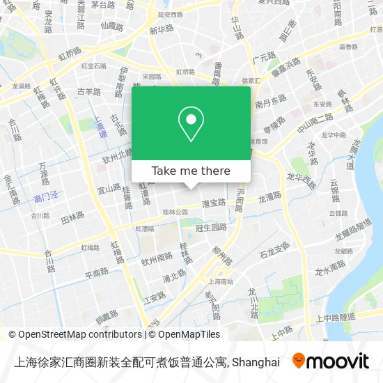 上海徐家汇商圈新装全配可煮饭普通公寓 map