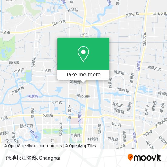 绿地松江名邸 map