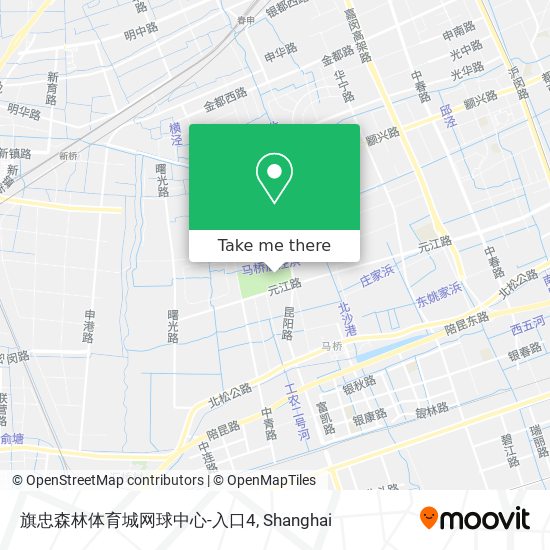 旗忠森林体育城网球中心-入口4 map