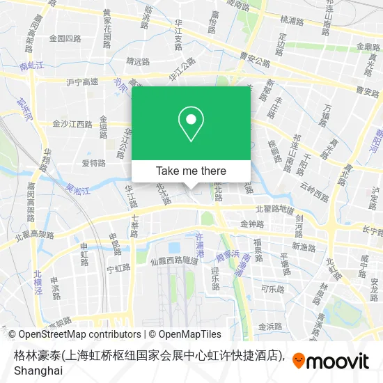 格林豪泰(上海虹桥枢纽国家会展中心虹许快捷酒店) map