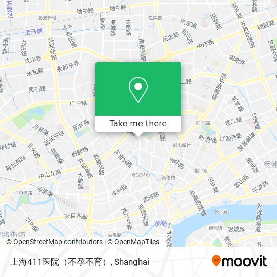 上海411医院（不孕不育） map