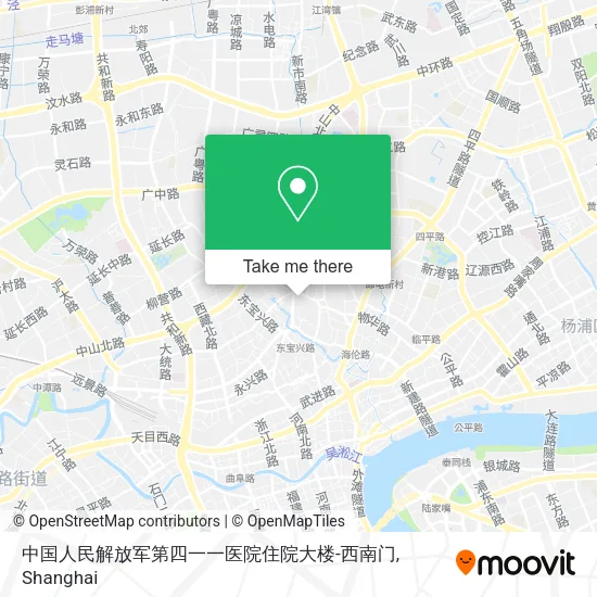 中国人民解放军第四一一医院住院大楼-西南门 map