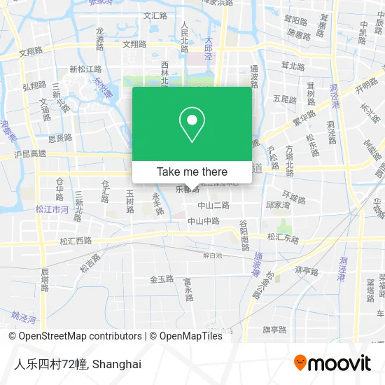 人乐四村72幢 map