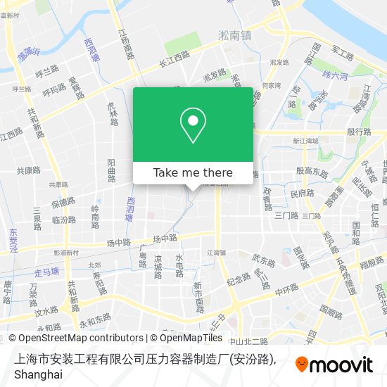 上海市安装工程有限公司压力容器制造厂(安汾路) map