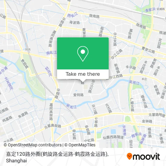 嘉定120路外圈(鹤旋路金运路-鹤霞路金运路) map