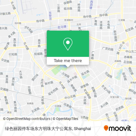 绿色丽园停车场东方明珠大宁公寓东 map