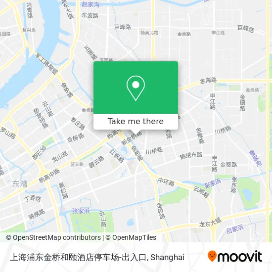 上海浦东金桥和颐酒店停车场-出入口 map