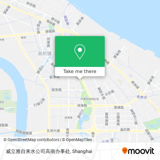 威立雅自来水公司高南办事处 map