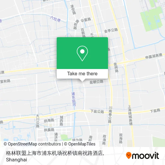 格林联盟上海市浦东机场祝桥镇南祝路酒店 map