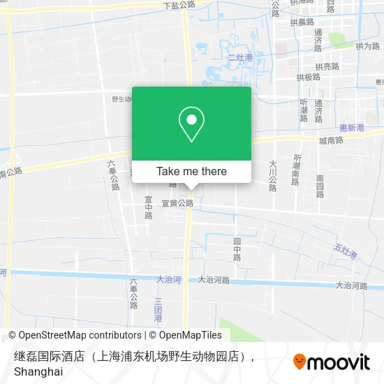 继磊国际酒店（上海浦东机场野生动物园店） map