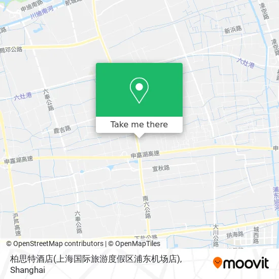 柏思特酒店(上海国际旅游度假区浦东机场店) map