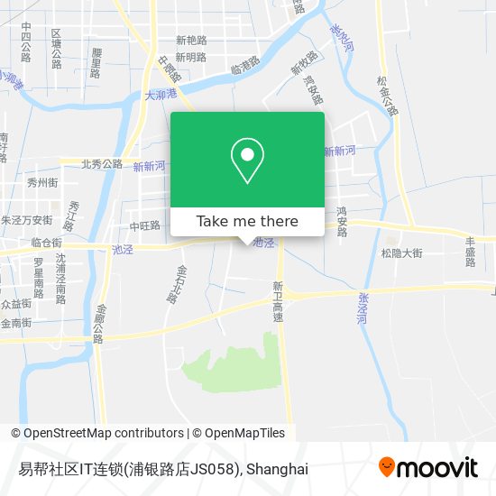 易帮社区IT连锁(浦银路店JS058) map