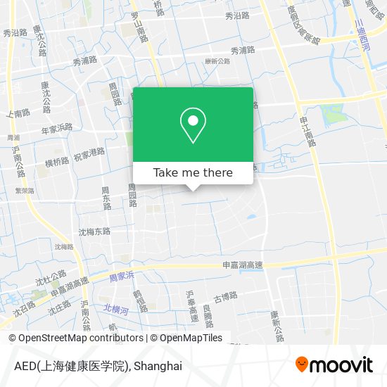 AED(上海健康医学院) map