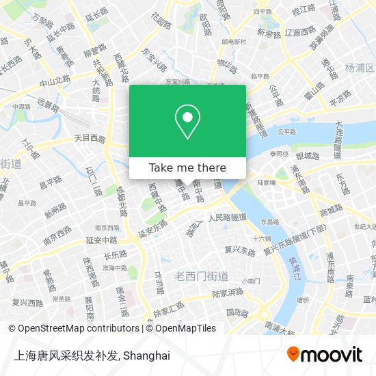 上海唐风采织发补发 map