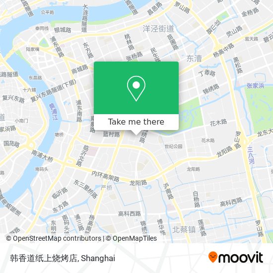 韩香道纸上烧烤店 map