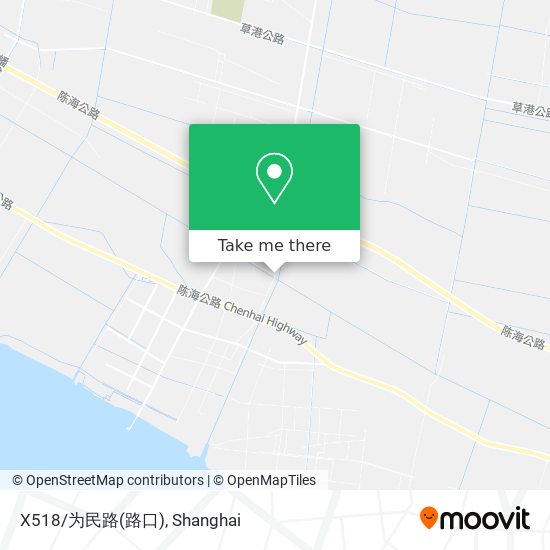 X518/为民路(路口) map