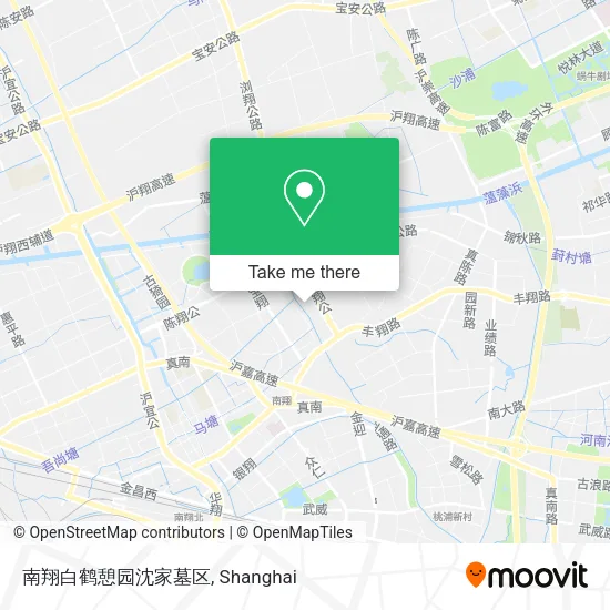 南翔白鹤憩园沈家墓区 map