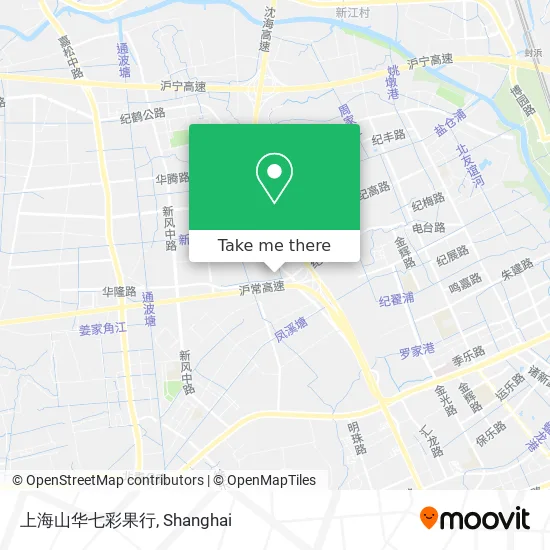 上海山华七彩果行 map