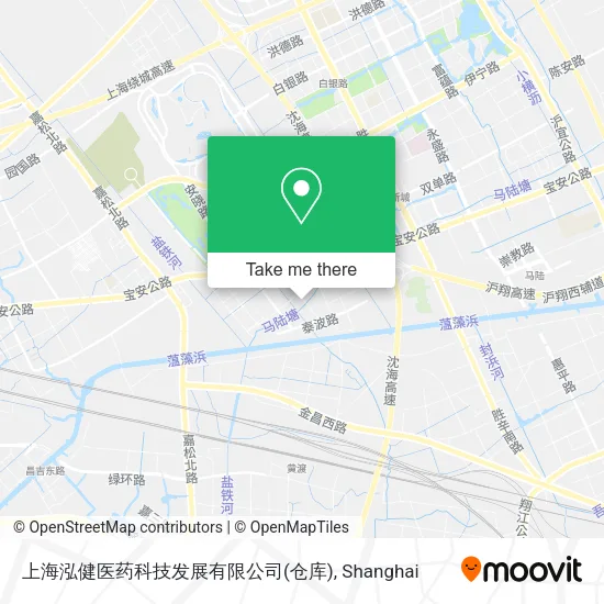 上海泓健医药科技发展有限公司(仓库) map