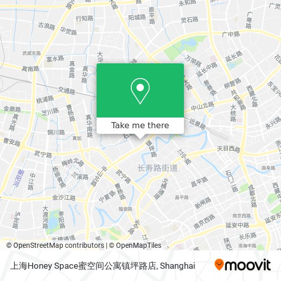 上海Honey Space蜜空间公寓镇坪路店 map