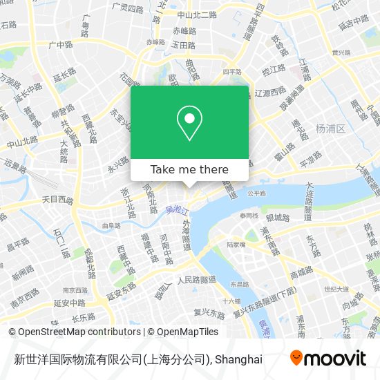 新世洋国际物流有限公司(上海分公司) map