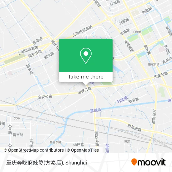 重庆奔吃麻辣烫(方泰店) map