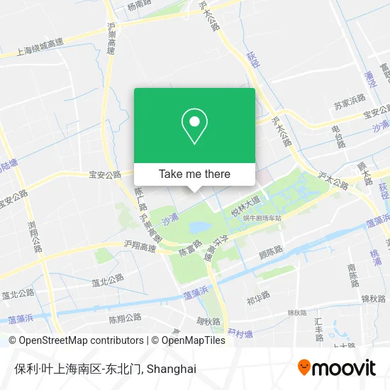 保利·叶上海南区-东北门 map