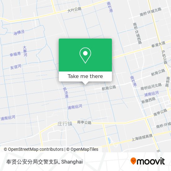 奉贤公安分局交警支队 map