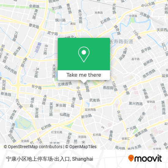 宁康小区地上停车场-出入口 map