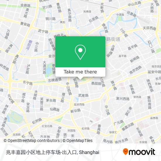兆丰嘉园小区地上停车场-出入口 map
