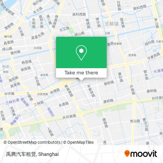 禹腾汽车租赁 map