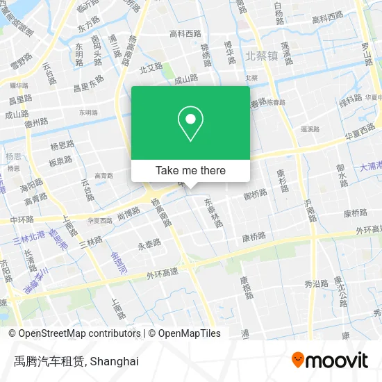 禹腾汽车租赁 map