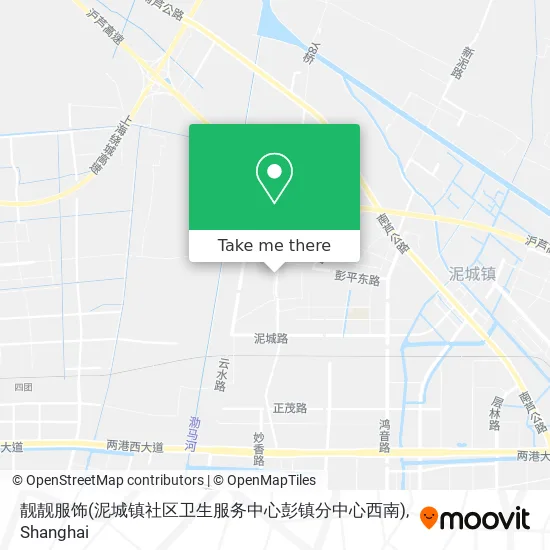 靓靓服饰(泥城镇社区卫生服务中心彭镇分中心西南) map