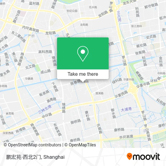 鹏宏苑-西北2门 map