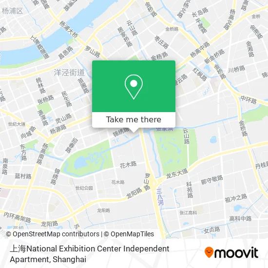 上海National Exhibition Center Independent Apartment map