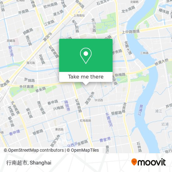 行南超市 map