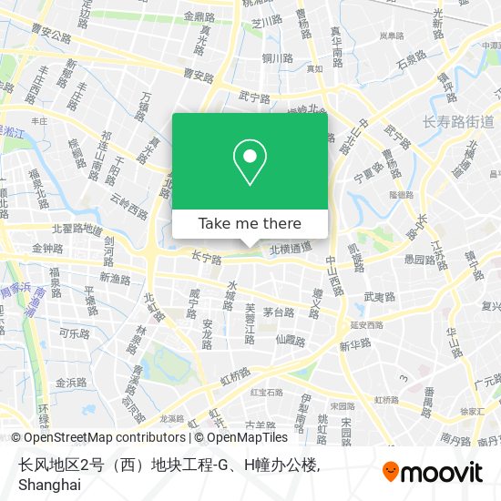 长风地区2号（西）地块工程-G、H幢办公楼 map