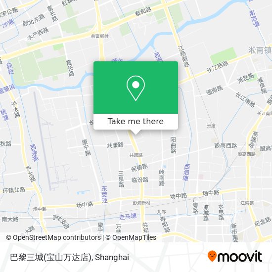 巴黎三城(宝山万达店) map
