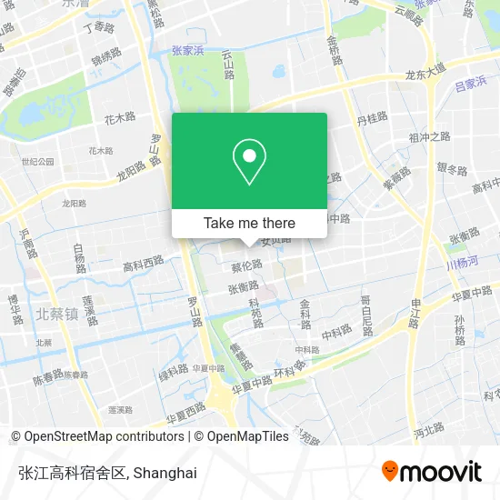张江高科宿舍区 map