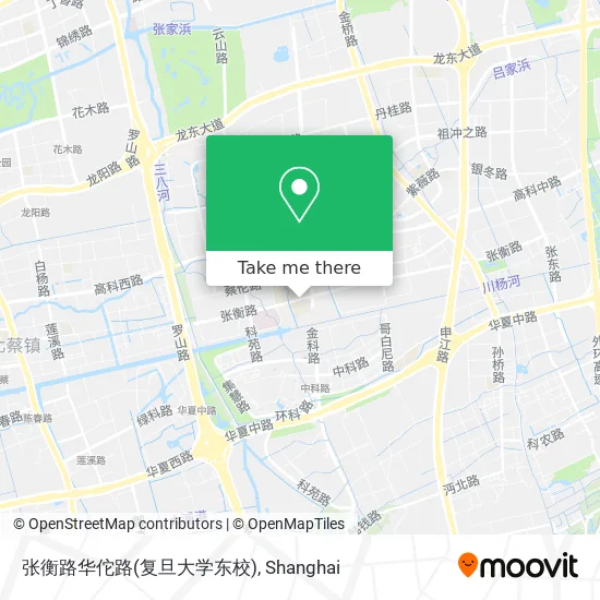 张衡路华佗路(复旦大学东校) map