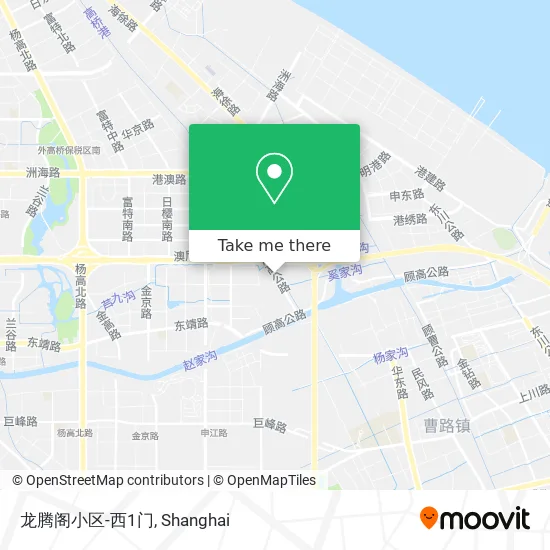 龙腾阁小区-西1门 map