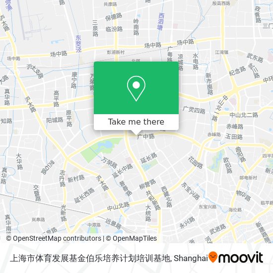 上海市体育发展基金伯乐培养计划培训基地 map