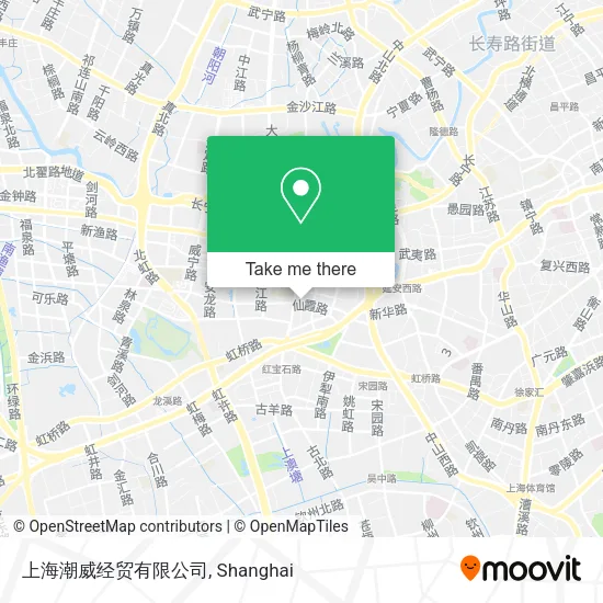 上海潮威经贸有限公司 map
