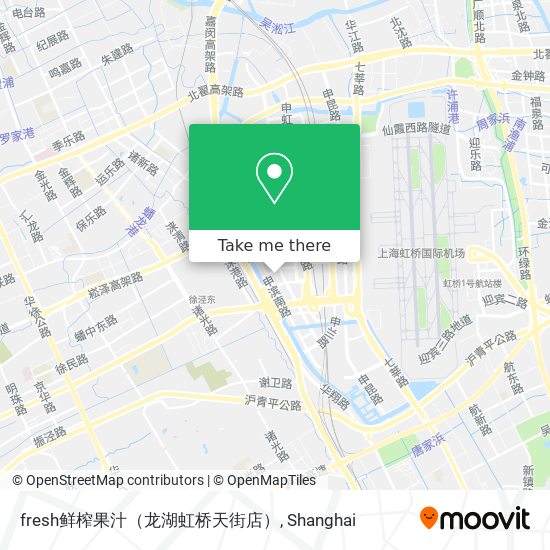 fresh鲜榨果汁（龙湖虹桥天街店） map