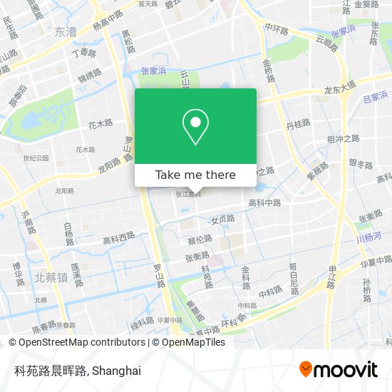 科苑路晨晖路 map